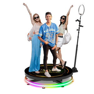 2023 Hot Sale Portable Spinning Selfie Booth Sell For Wedding Events 360 Degree Photo Booth Kiosk