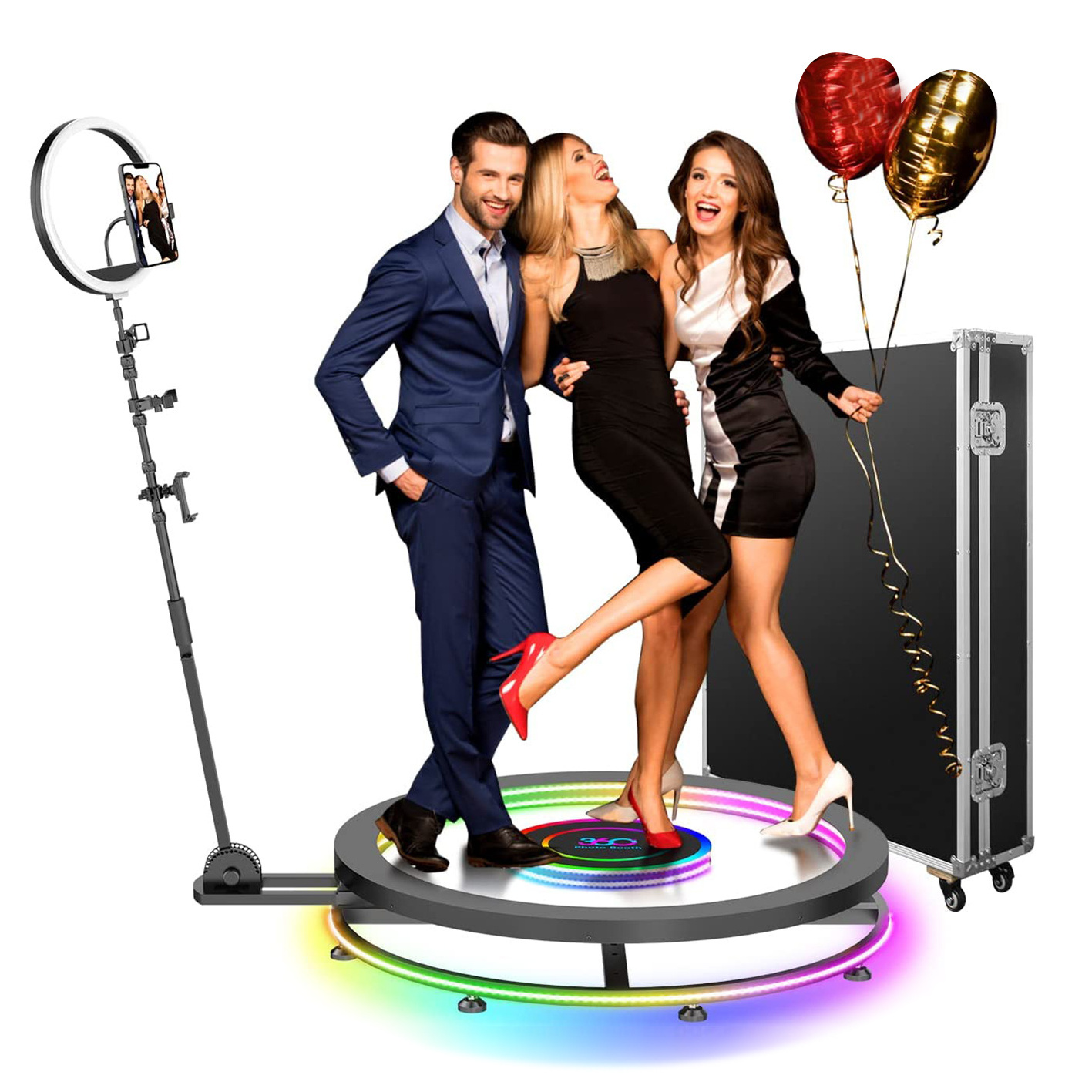 Portable Selfie 360 Spinner Degree Platform Business Photobooth Camera Vending Machine Video Booth