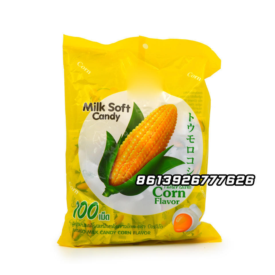 Wholesale Thailand Corn Flavor Chewy My Milk Soft Gummy Candy