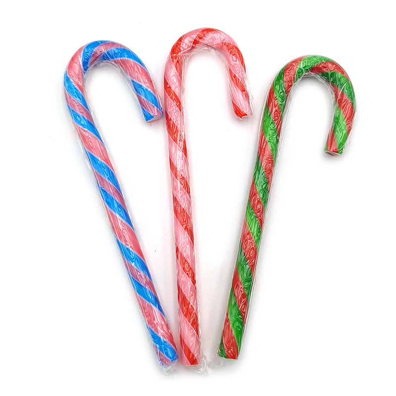 sweets wholesale custom halal christmas hard candy cane lollipop