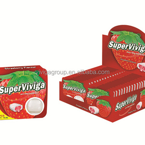 Super Viviga strawberry flavor center fill bubble gum for sale