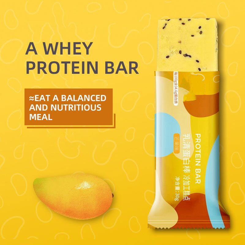 Wholesale private label mango chocolate and cheese flavour muscle pure whey protein bars