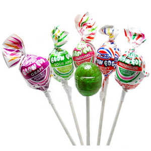 OEM colorful super big bom pin pon bubble gum lollipop candy