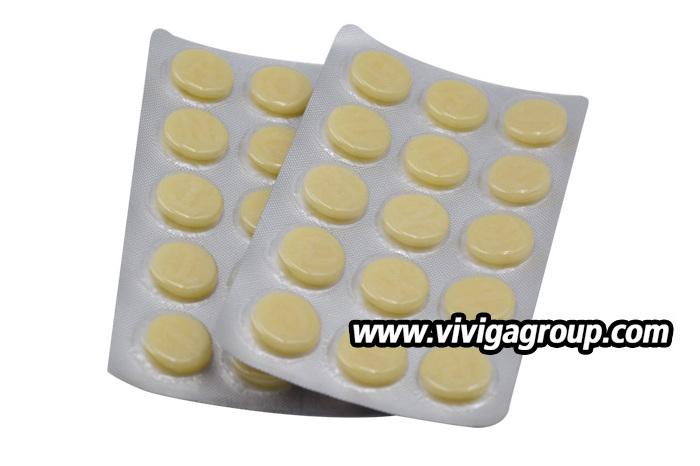 Wholesale compressed round shape dry cow milk tablet candy