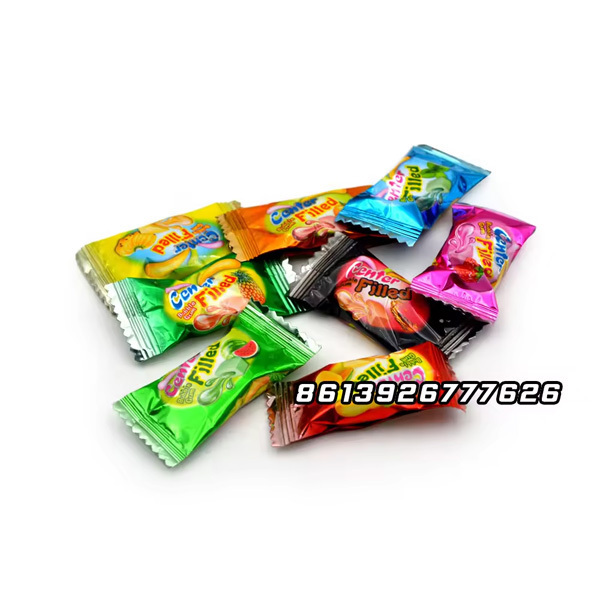 Custom Wholesale Private Label 8 Flavors Bubble Gum Center Filled Fruity Jam