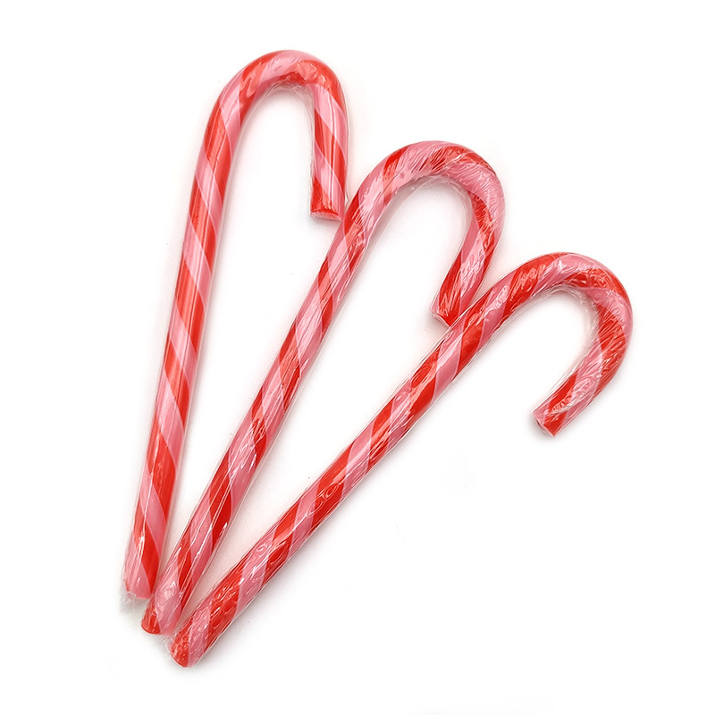 sweets wholesale custom halal christmas hard candy cane lollipop