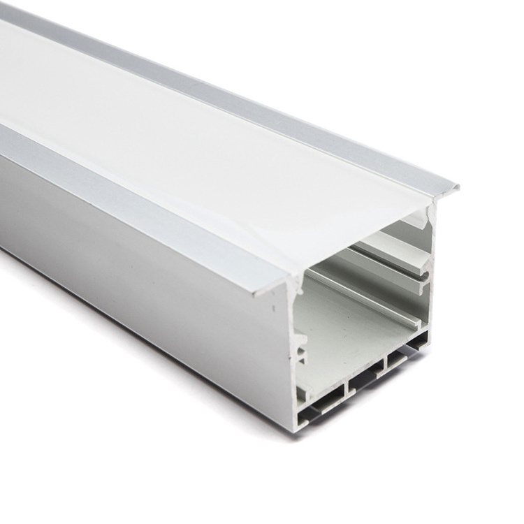 Perfil Aluminio LED de Luz Con Tiras Para Tira Doble Flexible Drywall extrusion empotrador escaleras suspendido Cinta Profile