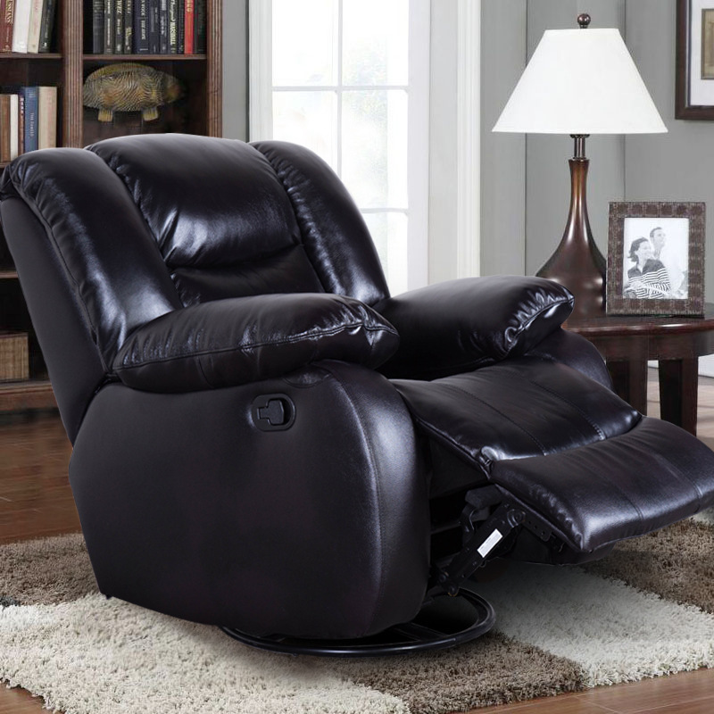 Leather Electric Sofa Chair Recliner Sofa with Cup Holder Body