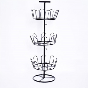 3 tiers round revolution shoe tree organizer shoe storage rack