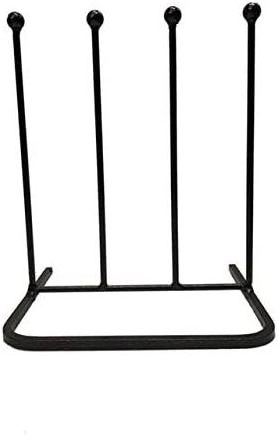 Soild Metal Black 2 Pair Boot and Shoe Rack/Stand suitable for outdoor and indoor use