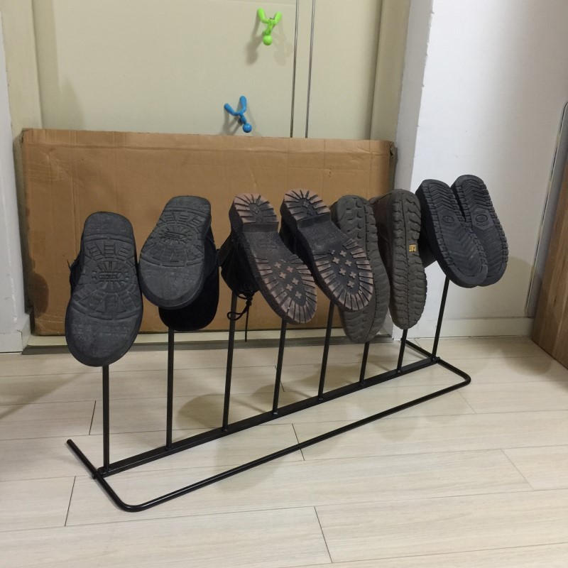 Detachable  metal hanger Boot Rack with long hanging ball rod