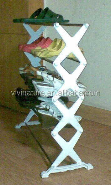 foldable plastic shoe rack storage rack