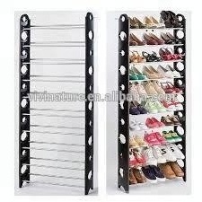 Plastic 8 Tier Free Standing Shoe Rack Stand Storage Organiser Shelf Rack