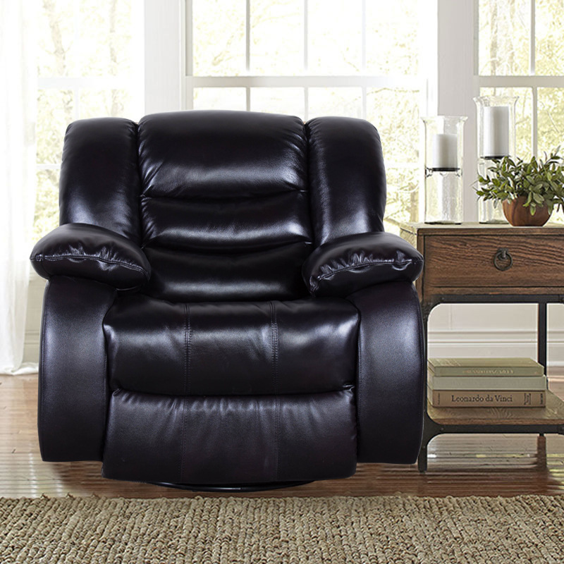 Leather Electric Sofa Chair Recliner Sofa with Cup Holder Body