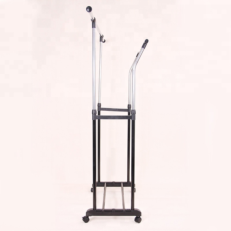 Heavy Duty Adjustable Garment Clothes Rack Collapsible Clothing Rail