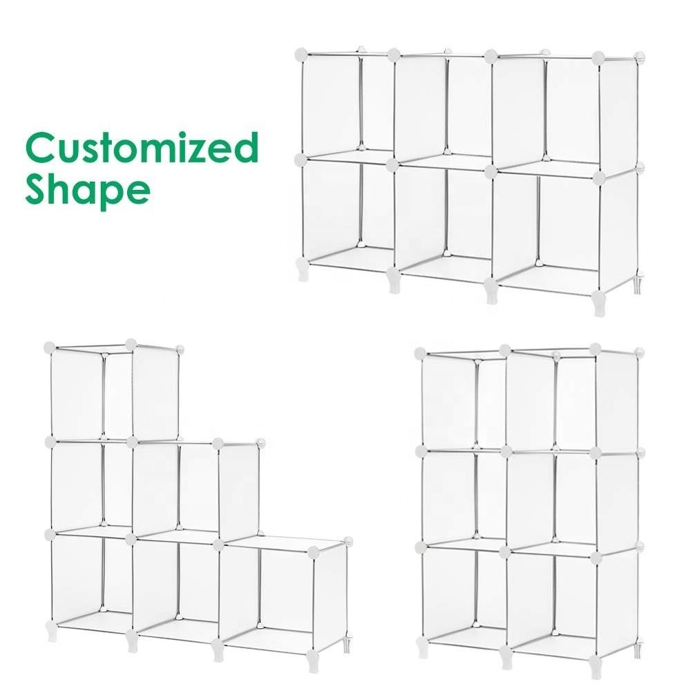 9-Cube Closet Organizer Shelves Plastic Storage Cube Organizer shelves