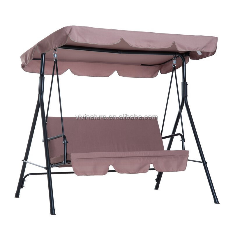 3 person patio swing chair with canopy outdoor furniture