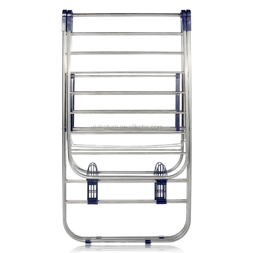 Stainless Steel Wing clothes drying rack with extra cloth rack