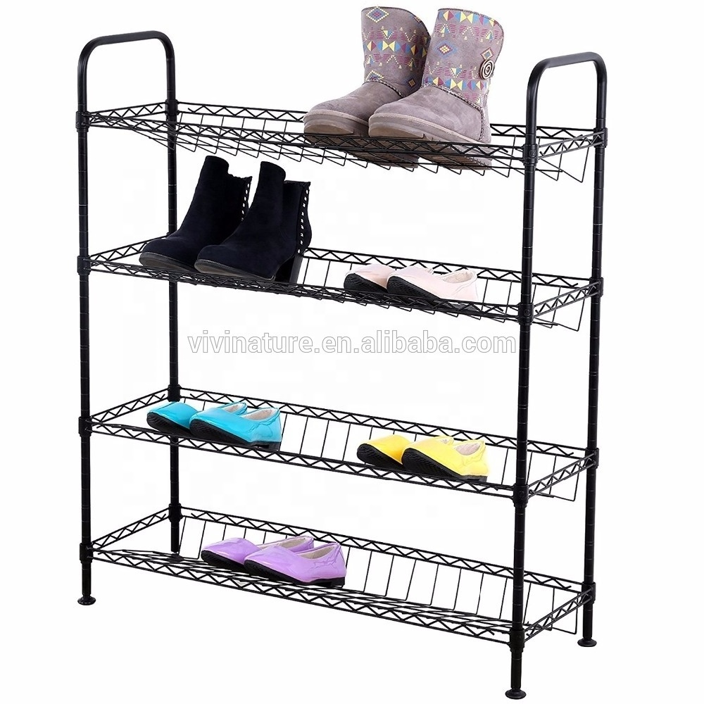 3 tiers metal wire shoes rack and shoe storage rack organize