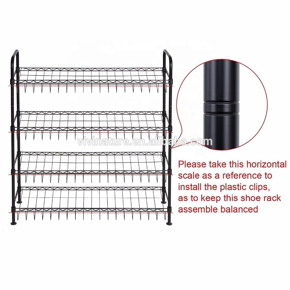 3 tiers metal wire shoes rack and shoe storage rack organize