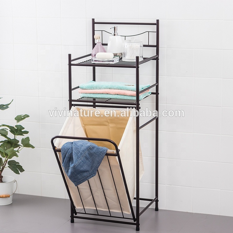 Rolling Laundry Hamper Sorter and Laundry Cart with Detachable Bags Mobile Laundry Trolley