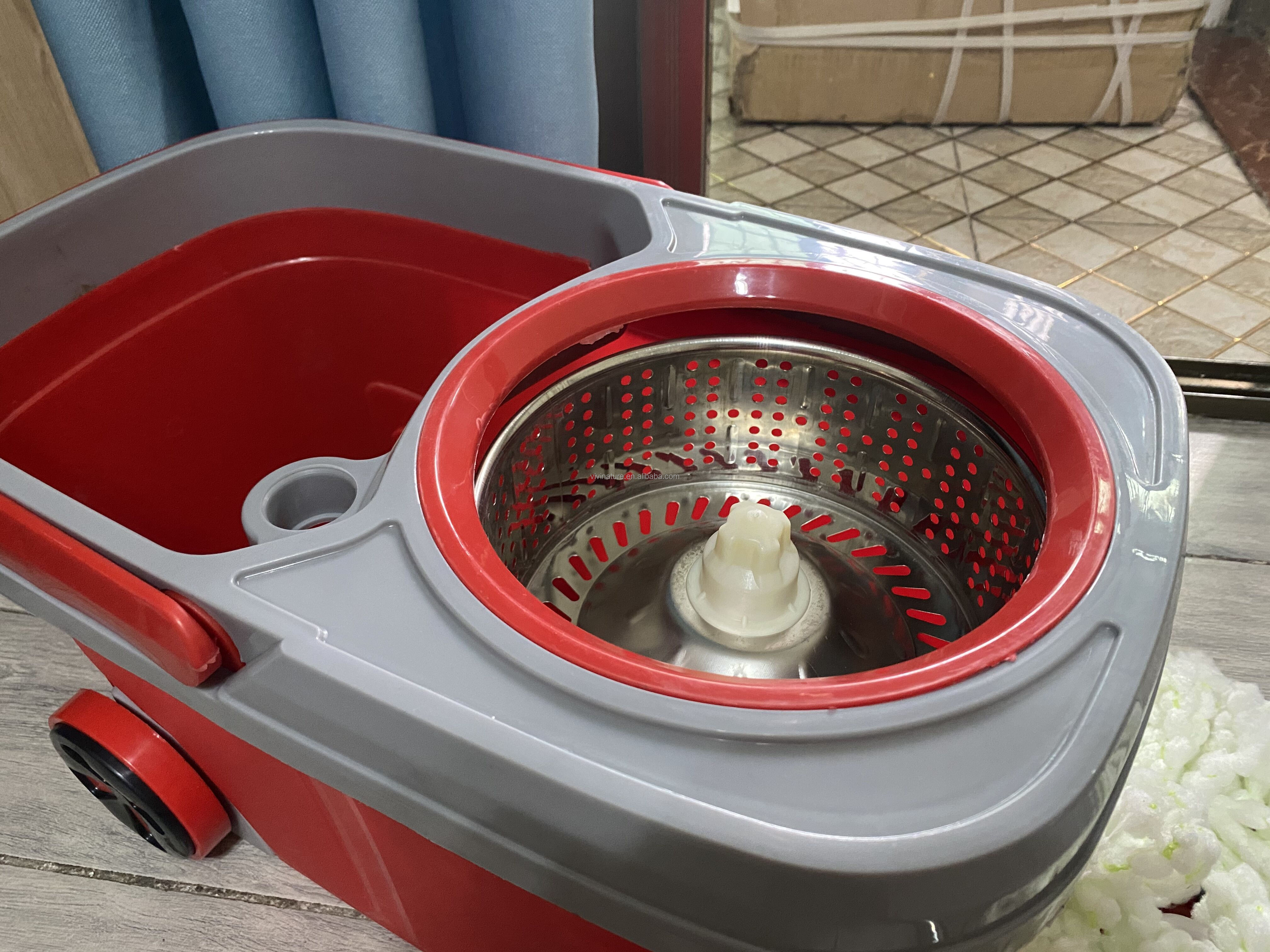 360 mop with big bucket new launch model  spin cleaning mop