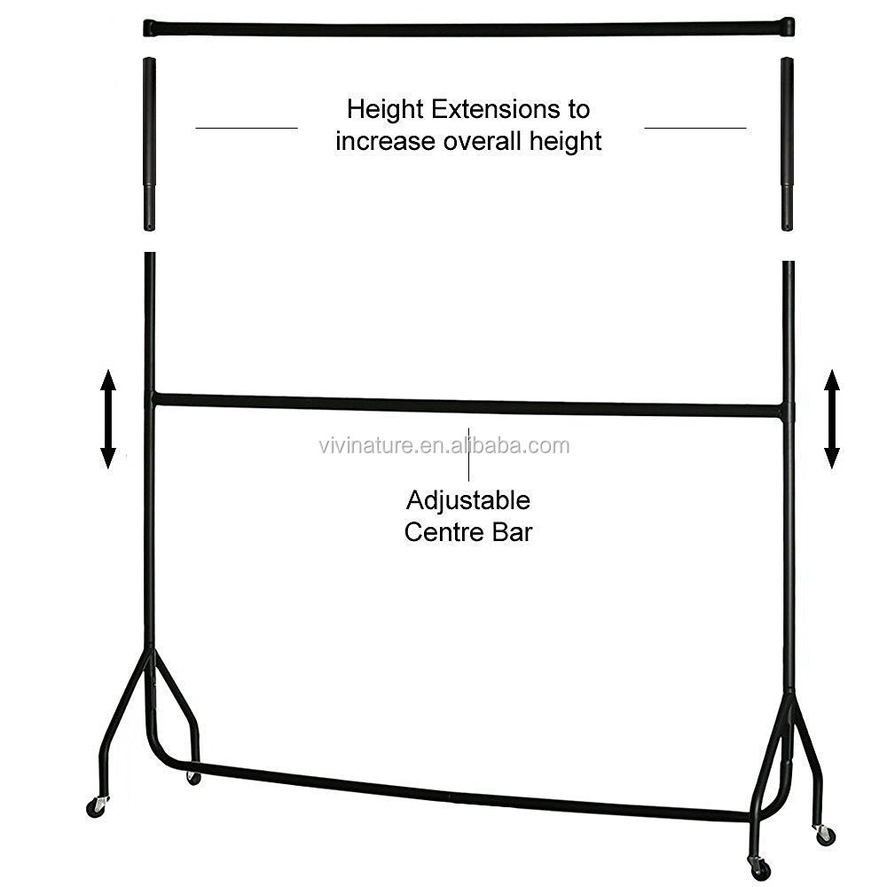 Super market High quality heavy duty metal Cloth display shown rack