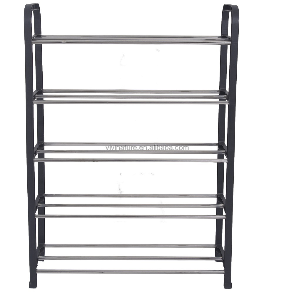 Portable cheapest plastic shoe rack shelf