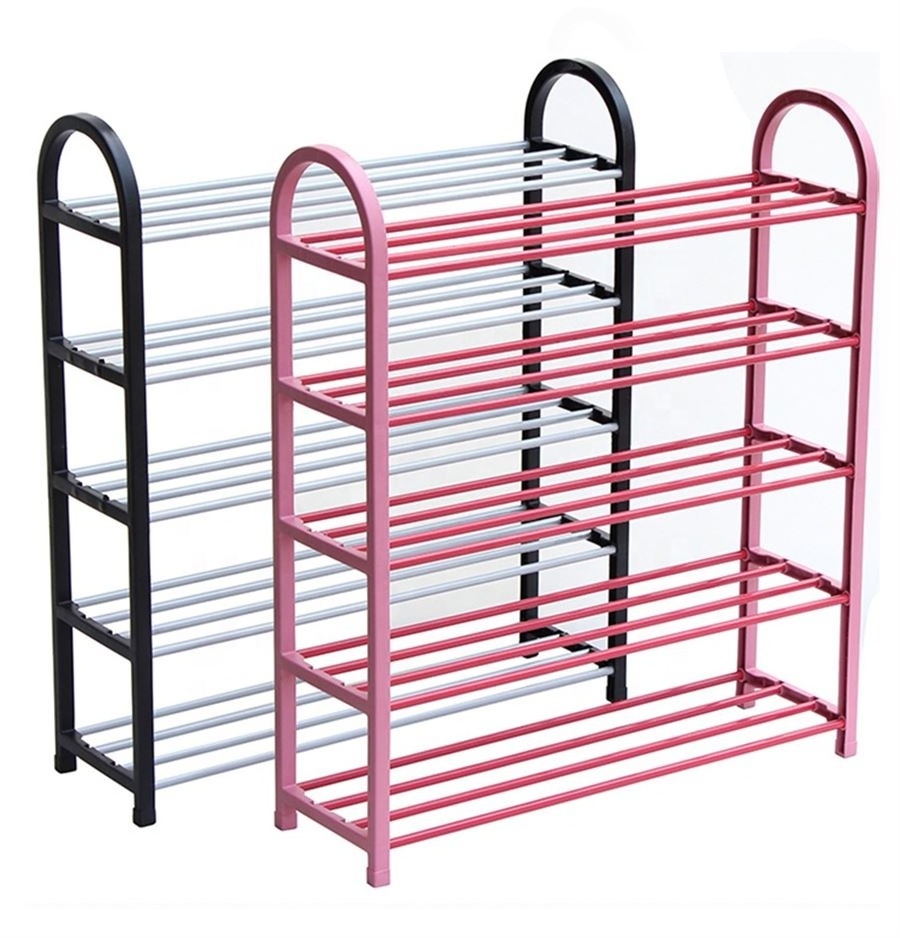 5 tier plastic cheapest shoe rack for living room