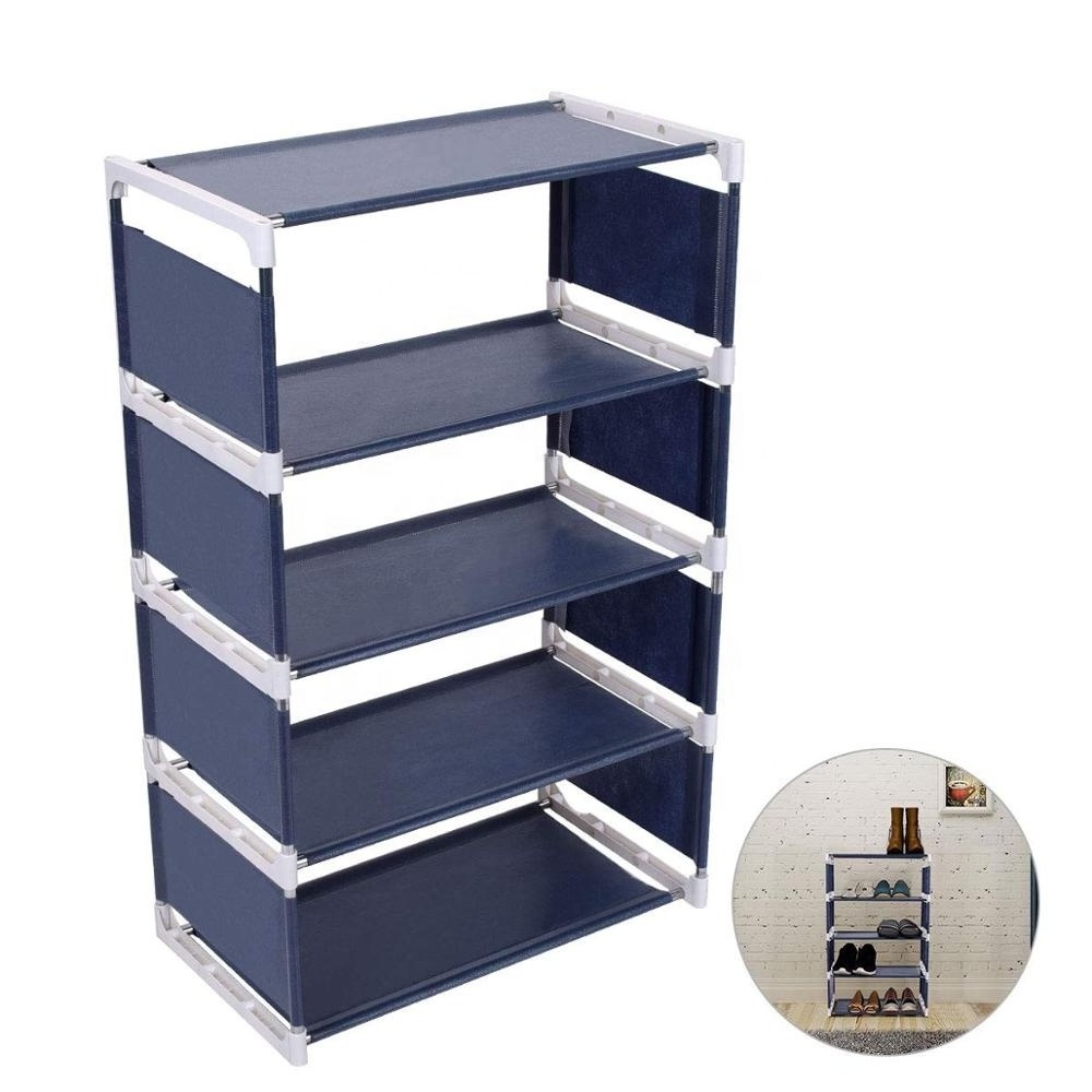 4 Tiers Storage Shoe Rack For Hallway Shoe Organizer Cabinet DIY Shelf