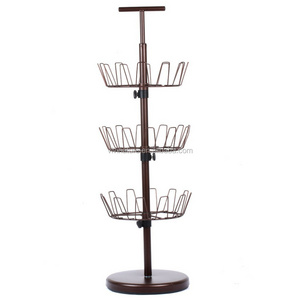 Three tiers Revolving Shoe tower organized storage tree Rack