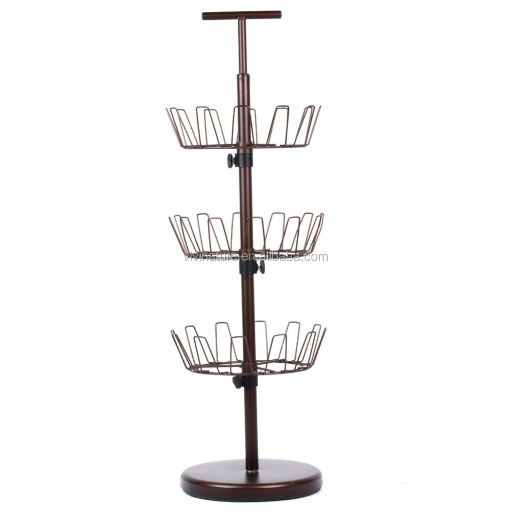 Three tiers Revolving Shoe tower organized storage tree Rack