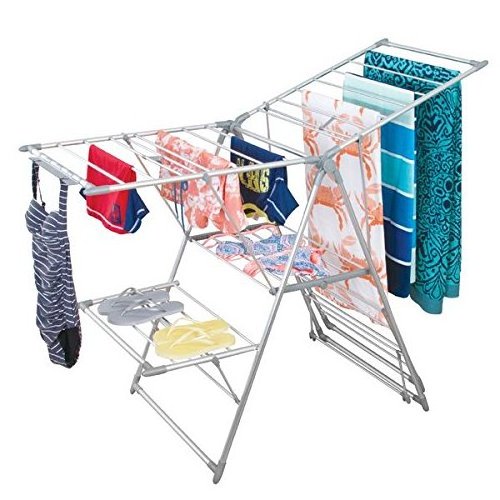 Expandable Metal Clothes Drying Rack for Laundry Room