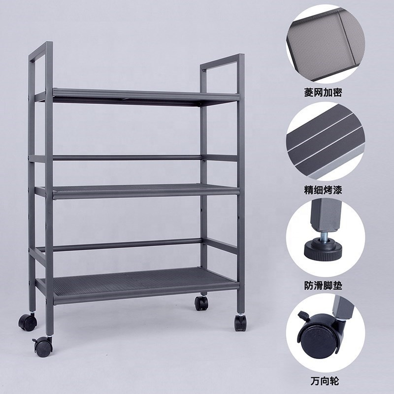 Drawer metal steel organize  shelf rack student's Organizer Cart for school