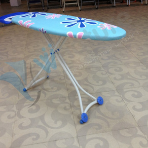 wheels ironing boards with plastic iron rest