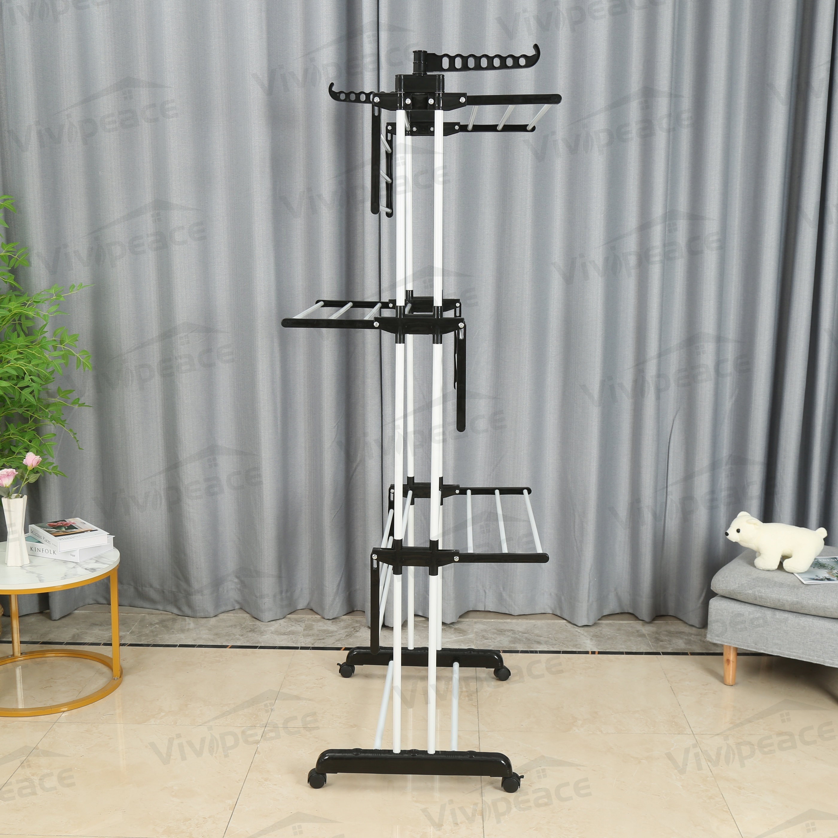 Clothes Drying Rack,3 Tier Foldable Laundry Drying Rack