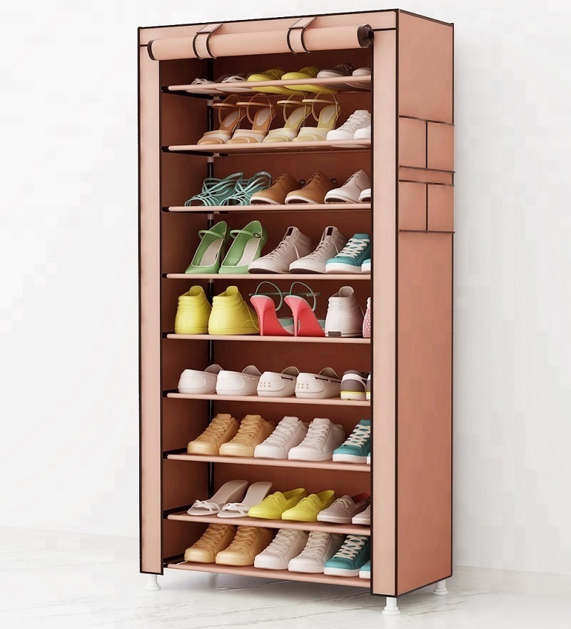 10-Tier Shoe Rack 30 Pairs Shoe Tower Closet Shoes Storage Cabinet Portable Boot Organizer