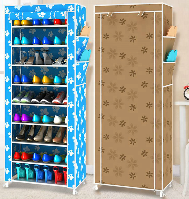 10-Tier Shoe Rack 30 Pairs Shoe Tower Closet Shoes Storage Cabinet Portable Boot Organizer