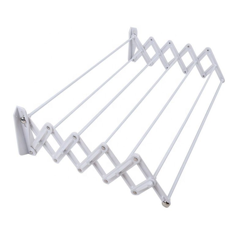 Folding clothes hanger wall mounted clothes hanger rack