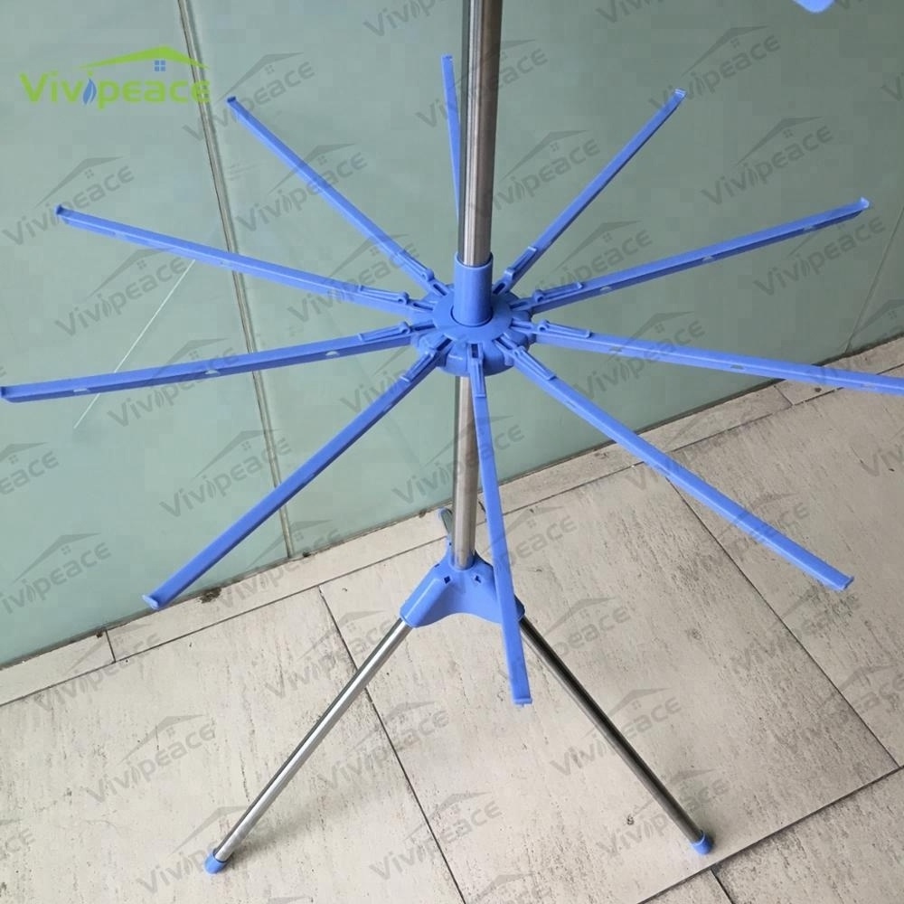 3 Tier umbrella Clothes Drying Rack Clothes Garment Rack Adjustable Laundry Rack with Foldable Wings Shape