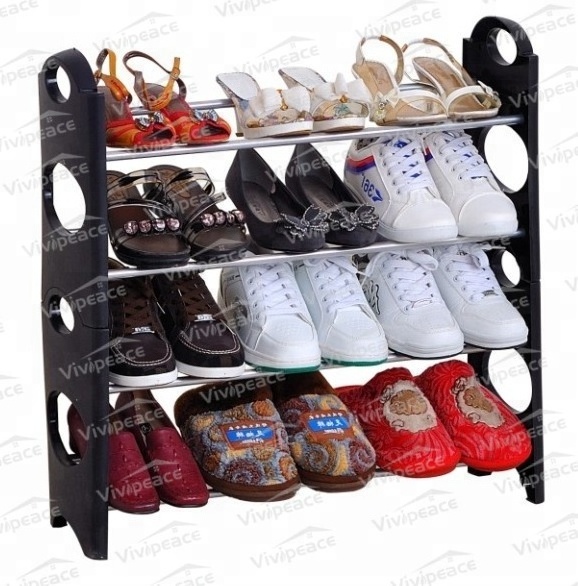 10 tiers cheap plastic metal shoe rack cabinet