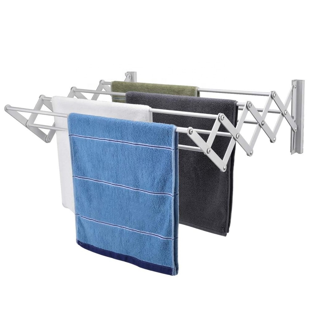 Metal wall hangers expandable towel rack