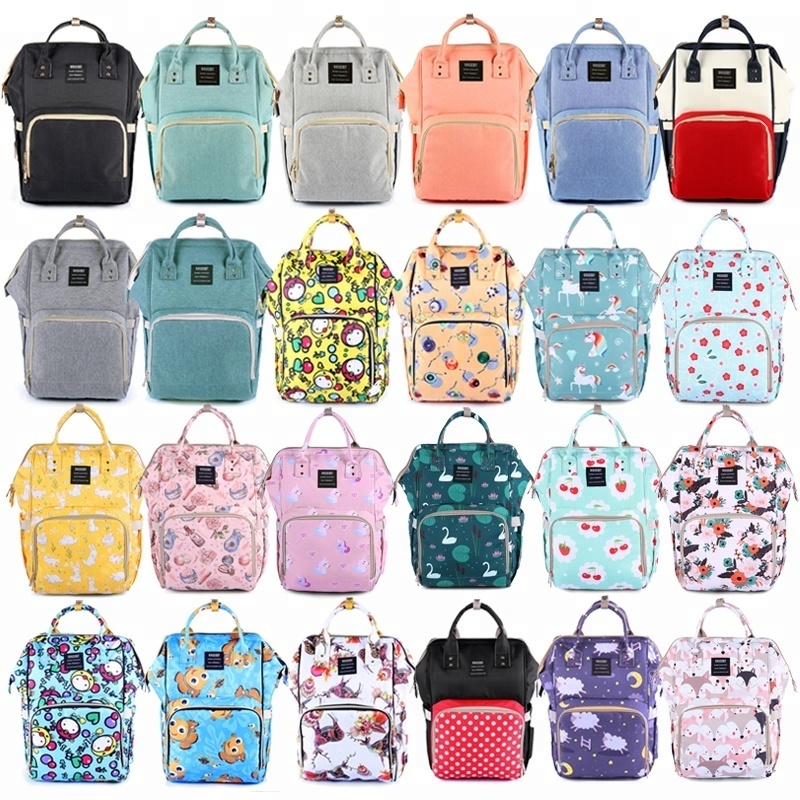 Private label blank shoulder durable tote baby mother nappy back pack travel mummy diaper bag backpack