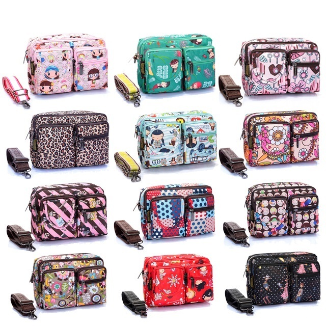 Custom print Lovely women multifunctional waist bag children cartoon sling bag crossbody bag