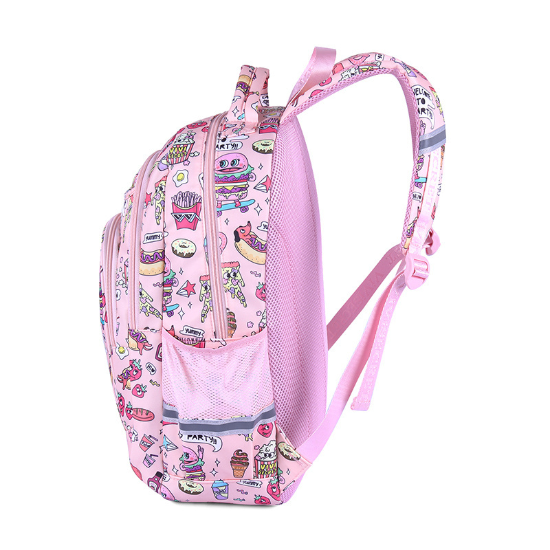 Custom design cheap women backpack print bookbag polyester school bag dolphin back pack for kids