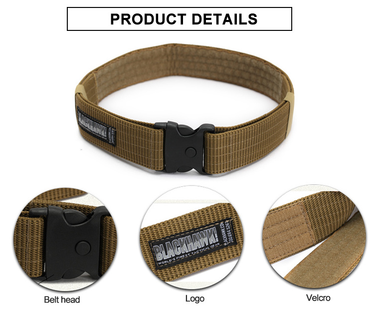 Unisex outdoor multifunctional practical molle waist belt tactical duty security belt