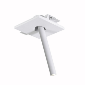 Modern Simple Plaster Gypsum LED Stick Adjustable COB Downlight Embedded Square 3W Ceiling Recessed Spotlight