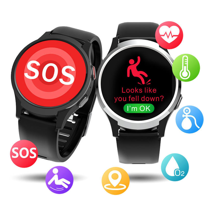 New 4G Elderly Watch Alarm VL18 GPS WiFi GPS Tracker Medicine Reminder SOS smart watch sim card 4g