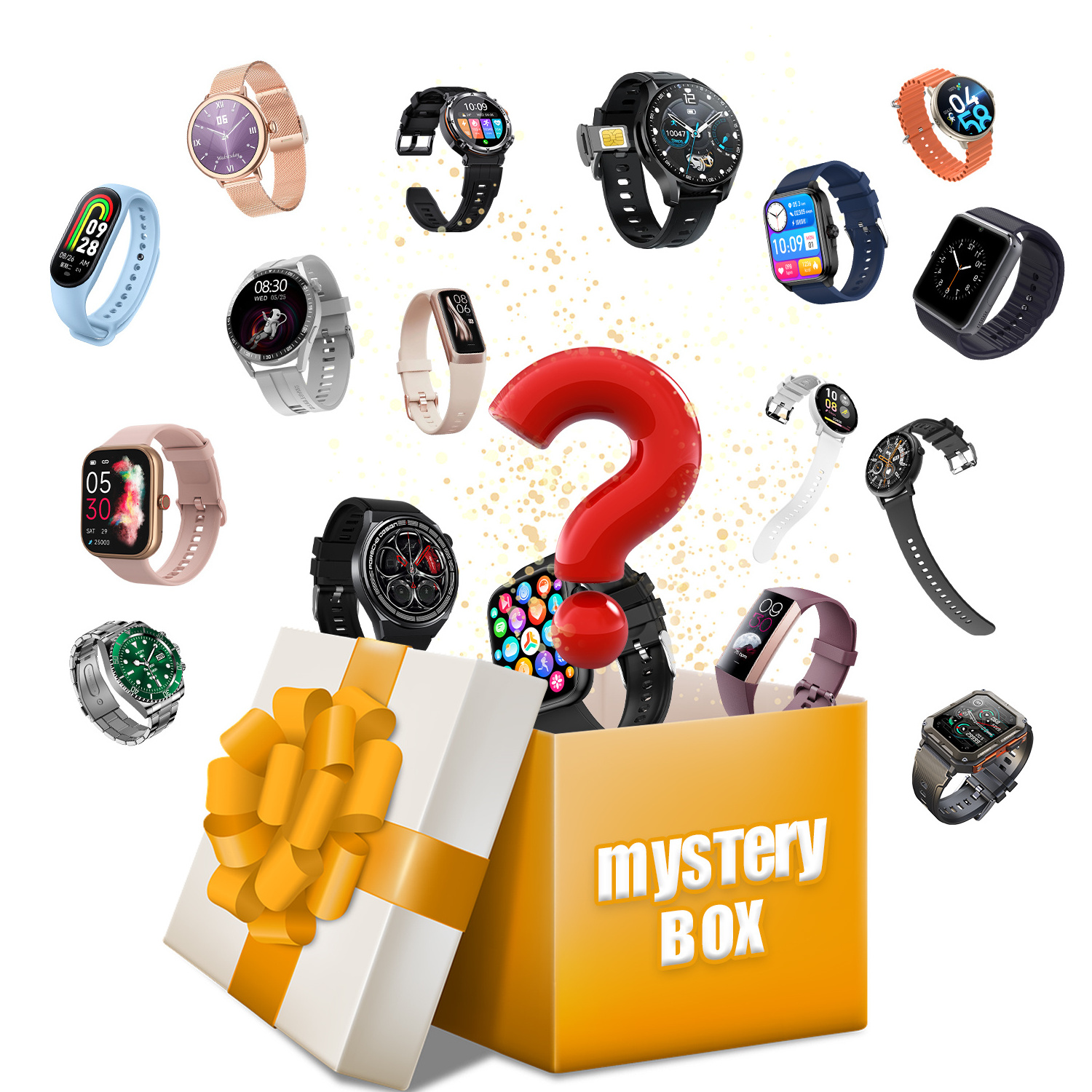 2024 Christmas Gift Present High Quality Hot Selling Smartwatch Mystery Box Lucky BOX 100% Get Smart Watch Electronics Product