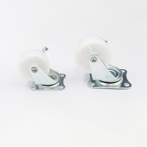 Plastic Office Chair Caster Wheels with brakes roller Style Castor Wheel plastic roller caster 1.5''